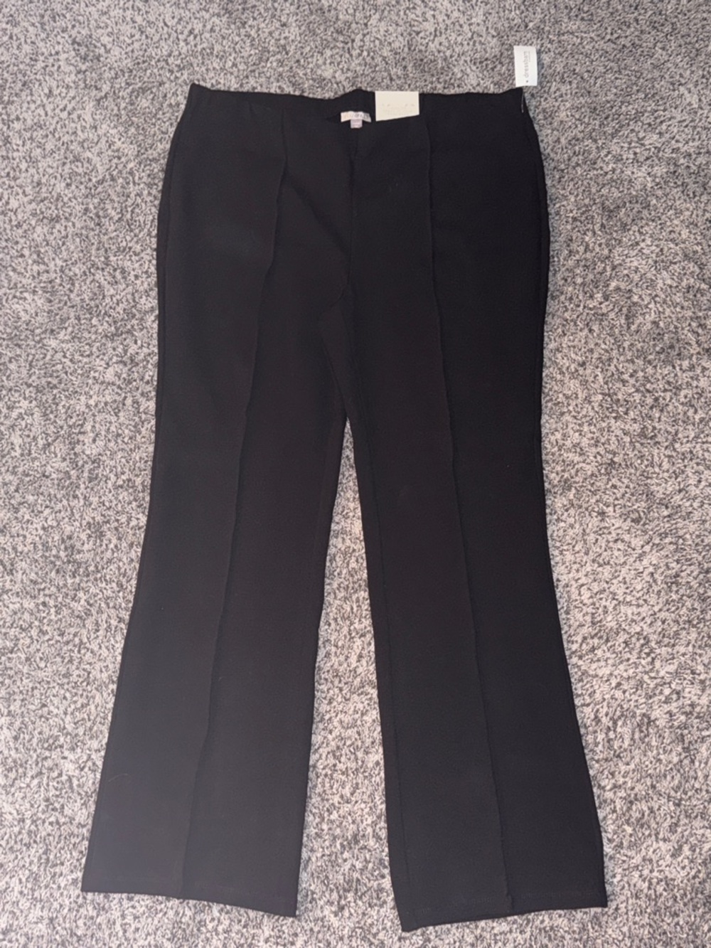 NWT Roz & Ali Black Women's 2X Boot Cut Pants